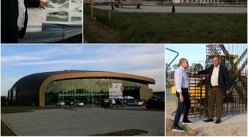 VIDEO și GALERIE FOTO | De luat exemplu! La Sfântu Gheorghe se construiește un complex sportiv cum rar întâlnești în România, totul cu bani de la guvernul Ungariei. Investiția va fi gata în 2020. 