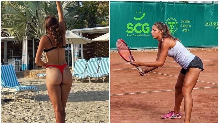 „Urmașa Simonei Halep" a pus pe jar lumea tenisului! Gestul făcut de româncă la plajă: „Am dat zoom la maximum!" GALERIE FOTO