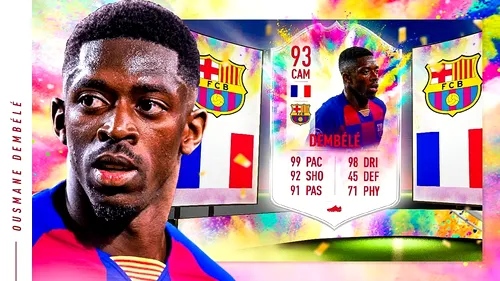 Ousmane Dembele devine cel mai rapid mijlocaș ofensiv din FIFA 20! Francezul a primit un super-card cu rating 93. Cum îl puteți obține