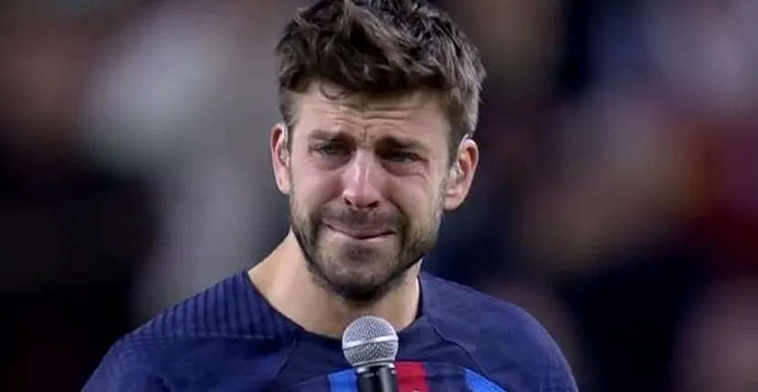 Gerard Pique, în lacrimi în timp ce își ia rămas bun de la fanii Barcelonei la ultima apariție. A iubi înseamnă să renunți