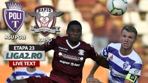 Puncte împărțite frățește între Poli și Rapid! Spectacol a fost doar în tribune. Jocul a fost influențat de evenimentele din primele minute ale meciului, cu eliminare, schimbări și mers la spital