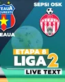 Steaua şi Sepsi OSK închid etapa a 8-a a Ligii 2 și se luptă pentru a urca pe ultimul loc calificabil în play-off. Jocul începe la ora 17:00