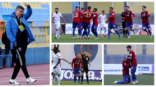 Steaua, prima echipă care învinge FC Hermannstadt în acest sezon. Daniel Oprița: ”Știu că este frustrant, dar noi ne-am creat ocazii destul de multe atunci când nu am reușit să câștigăm”