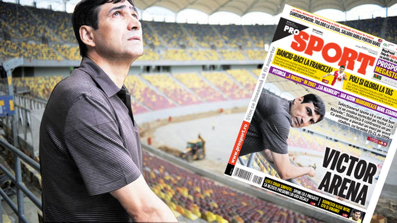 Pițurcă, în vizită pe "Național Arena":** "Aici am noroc! Va fi plin cu Argentina și Franța!"