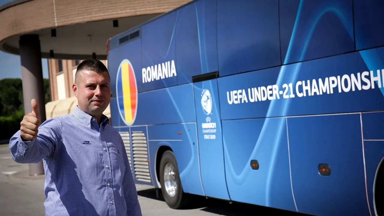 România U21 la EURO 2019 | Cine este șoferul echipei naționale pe durata turneului final