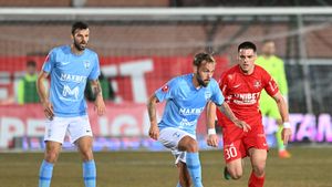 FC Voluntari - Hermannstadt 1-0. Victorie esențială pentru ilfoveni, după un penalty dubios comis de Butean, fotbalistul pe care Dani Coman îl propunea la naționala României!