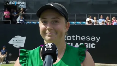 Jelena Ostapenko nu se dezminte: „O țărăncuță!