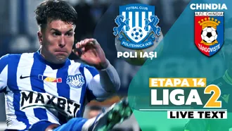 Poli Iași învinge pe final Chindia și îi oferă un debut cu dreptul lui Tibor Selymeș pe banca sa. Târgoviștenii rămân în cădere liberă