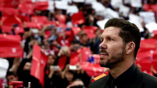 Diego Simeone, după ce a triumfat în Supercupa Europei chiar în fața rivalilor de la Real: 