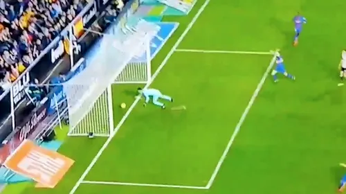 Barcelona, dezavantajată de arbitraj în meciul cu Valencia. FOTO și VIDEO | Messi a marcat un gol perfect valabil, dar arbitrul nu a văzut că mingea a intrat 20 de centimetri în poartă!