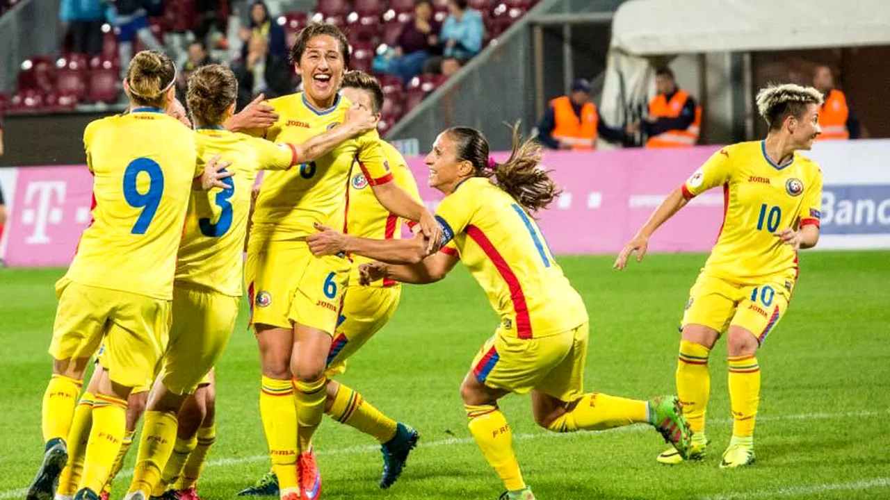 Naționala de fotbal feminin a României a învins Slovacia, scor 2-0, într-o partidă amicală
