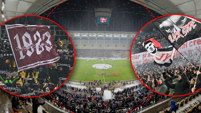 Rapid - Dinamo, cronica ultras: derby-ul a dezamăgit. Bulgări în capul jucătorilor, Sudul giuleștean a ieșit din stadion, dinamoviștii le-au dedicat material și vopsea rivalilor de la Steaua