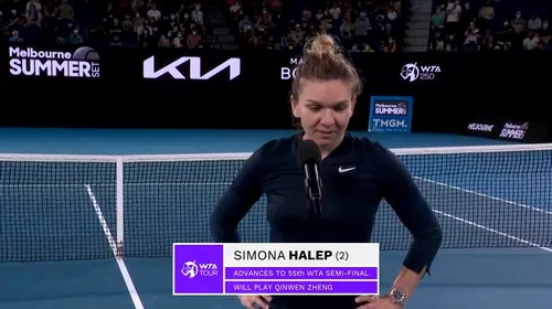 Simona Halep, prima reacție după victoria de la Melbourne! „Nimic nu a mers! Serviciul meu a fost de rahat”