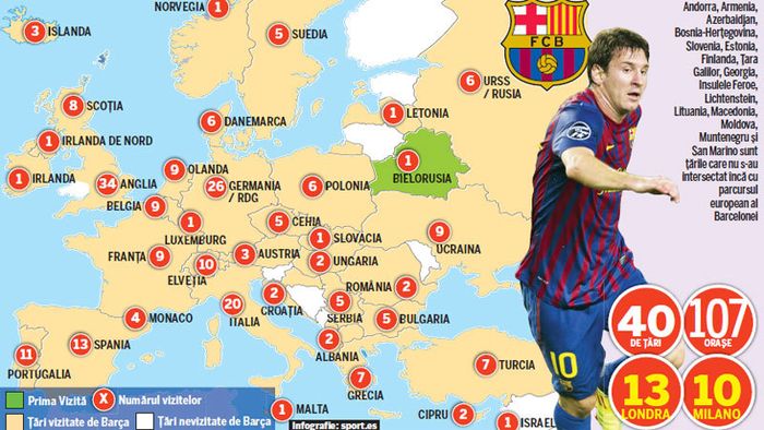 Cu BarÃ§a prin Europa!** Belarus, a 40-a țară vizitată de catalani în întreaga istorie