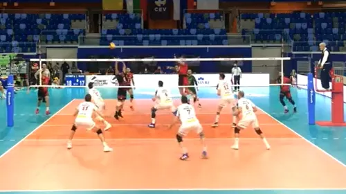 Dinamo, eșec în Cupa Challenge la volei masculin cu Powervolley Milano! Roș-albii au fost la un pas de semifinale