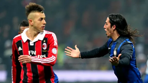Pace la Milano! Inter – AC Milan 1-1!** El Shaarawy a deschis scorul, Schelotto a egalat! Cristi Chivu a jucat un sfert de oră