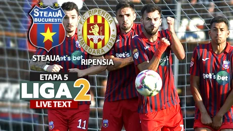 Steaua e noul lider al Ligii 2 după victoria fără mari probleme în fața Ripensiei. Răsdan și Buhăescu au marcat împotriva timișorenilor