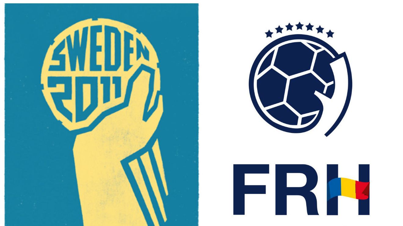 Seamănă logo-ul Federației Române de Handbal cu sigla Mondialului masculin din 2011? Lorand Balint: "Elementele noastre centrale sunt H-ul tricolor și coroana de stele"