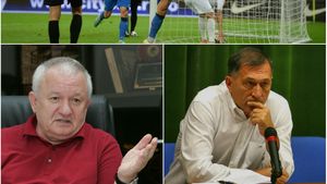 "Gemenii arbitrajului", încăierați de Colțescu. Crăciunescu a mers pe mâna arbitrului la Steaua - Chiajna. Porumboiu replică: "E păcat că unii sunt părtași la o mizerie de arbitraj" 