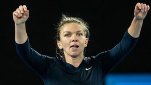 „Ninja" Simona Halep! Lovitură genială, din săritură, reușită de Simona Halep în meciul maraton cu Viktorija Golubic de la Melbourne | VIDEO