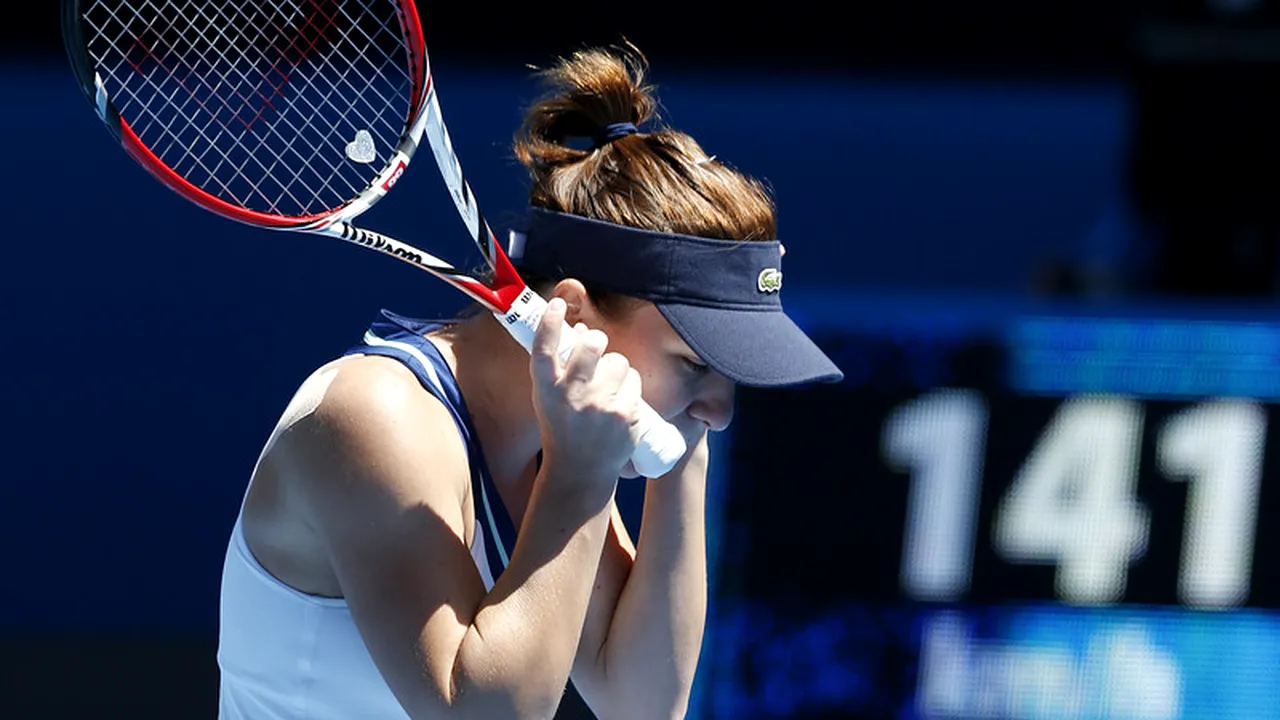 Halep, extrem de dezamăgită că a pierdut, deși a condus cu 6-1, 5-3: 