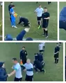 VIDEO | Scene șocante în Bistrița-Năsăud, unde un arbitru a fost făcut KO și băgat direct în spital! Spectatorii au sărit la bătaie, jucătorul agresor s-a ales cu dosar penal!