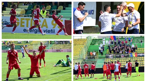 Al doilea meci, prima victorie pentru Chindia cu Vasile Miriuță antrenor. Și ce succes, contra Argeșului! ”Pe o căldură infernală chiar au alergat băieții și s-au dăruit”