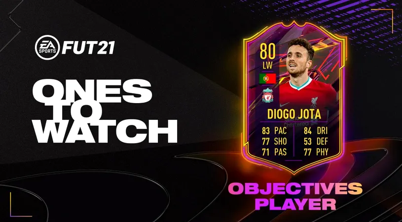Un super jucător de la Liverpool, oferit gratuit de EA SPORTS! Diogo Jota are o viteză de 83 și un șut de 77. Recenzia completă a cardului