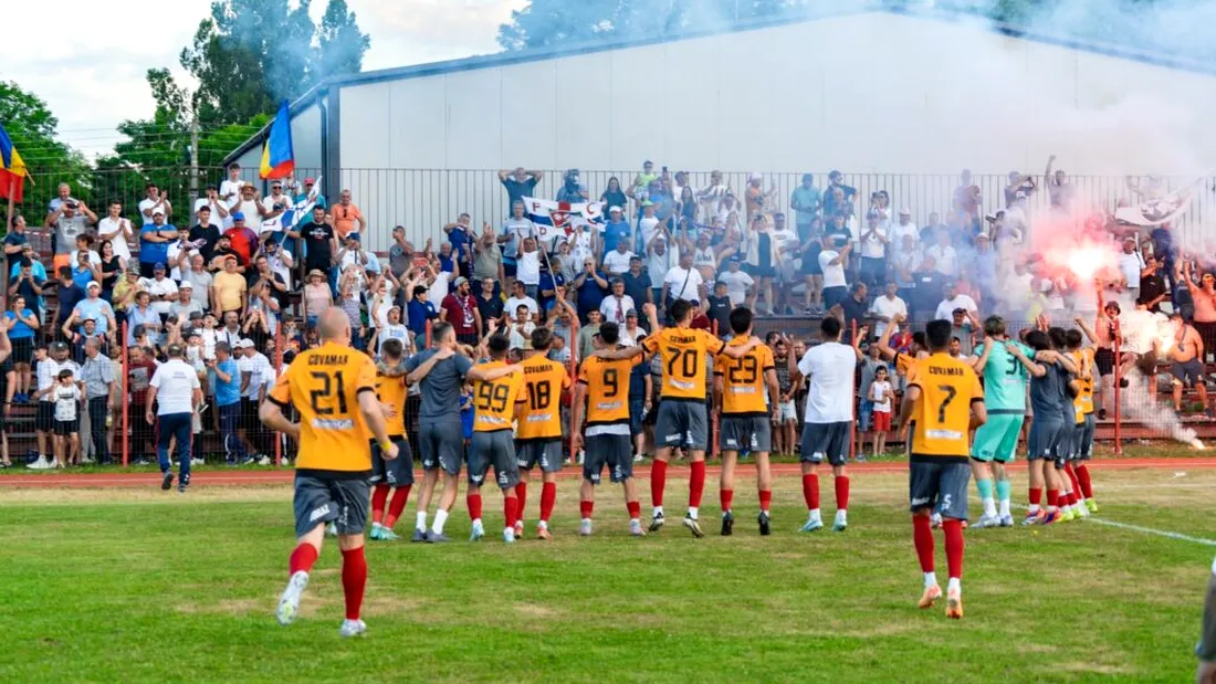 FC Păușești Otăsău a întors soarta barajului cu CSL Nanov și a promovat în premieră în Liga 3. Bogdan Geantă, unul dintre liderii echipei vâlcene