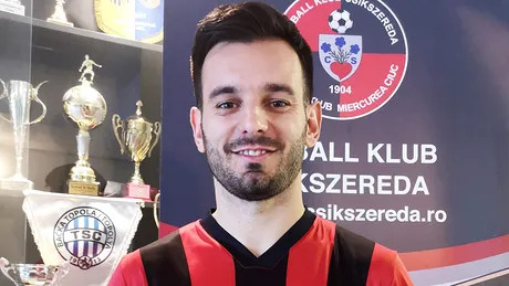 FK Csikszereda a făcut un nou transfer:** un experimentat mijlocaș maghiaro-sârb cu meciuri în prima ligă din Ungaria