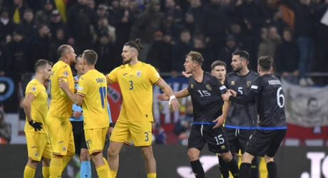 Liga Naţiunilor: România - Kosovo 0-0. Meciul este întrerupt. Jucătorii naţionalei Kosovo au părăsit terenul în minutele de prelungire