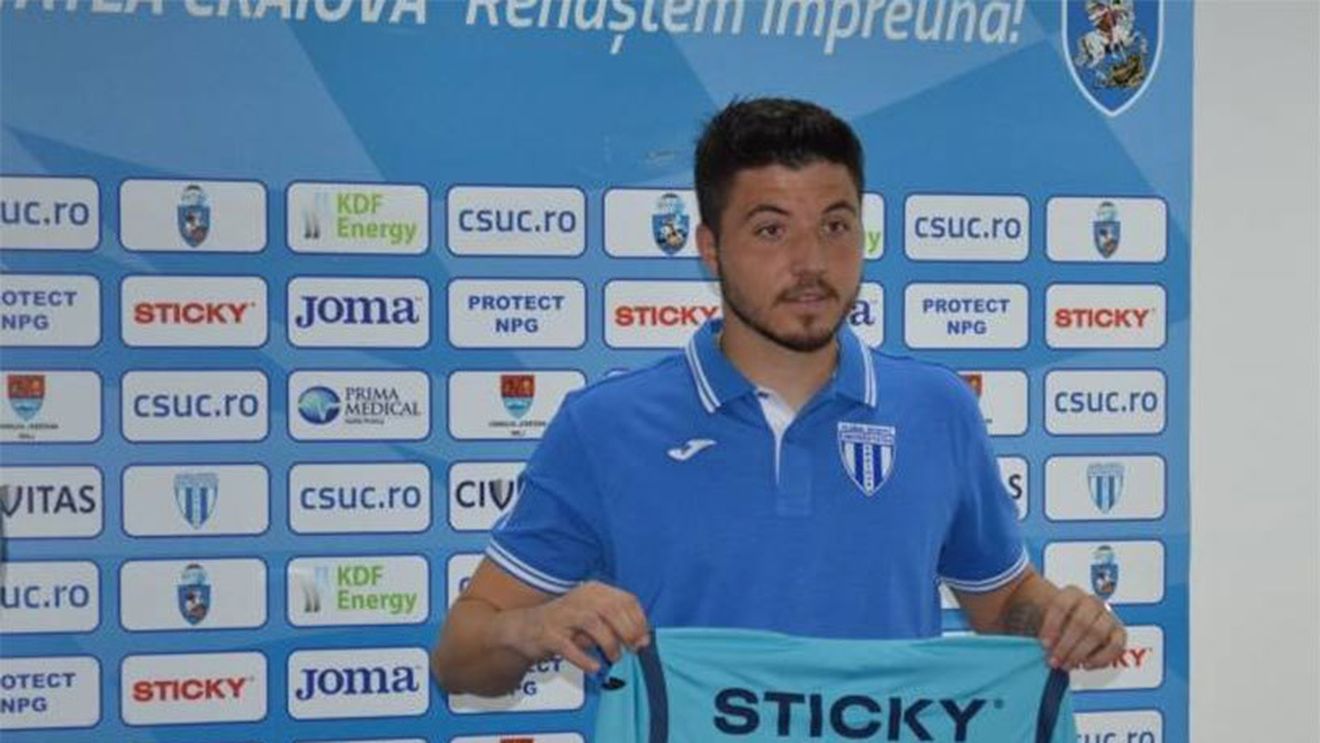 Bălgrădean, prezentat oficial la CS U Craiova: "Nu mă sperie situația Craiovei, sper să prindem cupele europene"