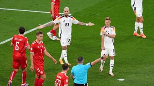 Meciul Germania - Danemarca de la EURO a fost întrerupt de arbitru în minutul 36 dintr-un motiv incredibil
