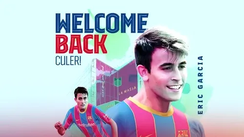 FC Barcelona, două transferuri în 24 de ore! După Kun Aguero, l-a adus și pe Eric Garcia de la Manchester City + Ce clauză de reziliere i-au impus catalanii