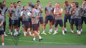 FOTO** Francezii s-au antrenat pe National Arena! "Ne așteptăm la un meci complicat"