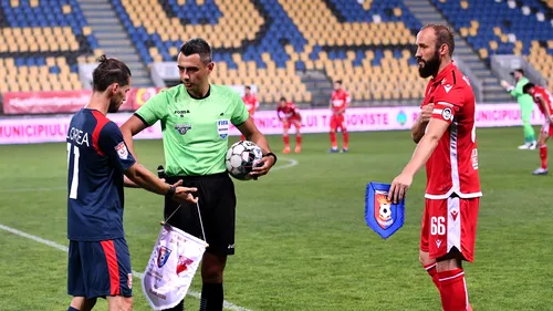 Horațiu Feșnic arbitrează meciul dintre Dinamo  și Universitatea Craiova! Statistica care îi poate motiva pe „câini”