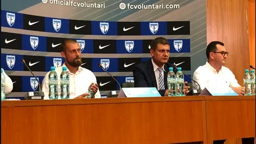 Tamaș, prezentat oficial ca președinte-jucător la FC Voluntari: „Nu-s la Survivor! Mă amendez și pe mine dacă fac ceva rău”