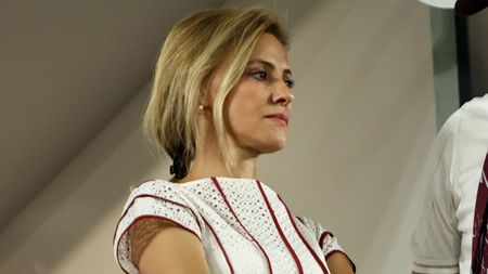 Ce a făcut Diana Șucu în tribuna din Giulești după golul lui Ciobotariu din Rapid - UTA