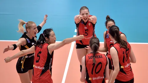 Semifinală fabuloasă în Liga Campioniloir la volei feminin, decisă la un vârf de deget! VakifBank Istanbul s-a calificat în finală la București, punctul câștigător fiind judecat pe baza tehnologiei video