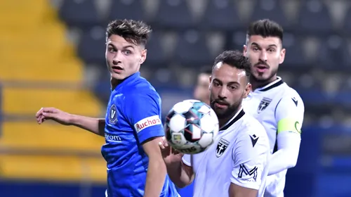 FC Viitorul – FC Voluntari 0-1. Echipa lui Mircea Rednic, în criză profundă după un nou pas greșit în Liga 1