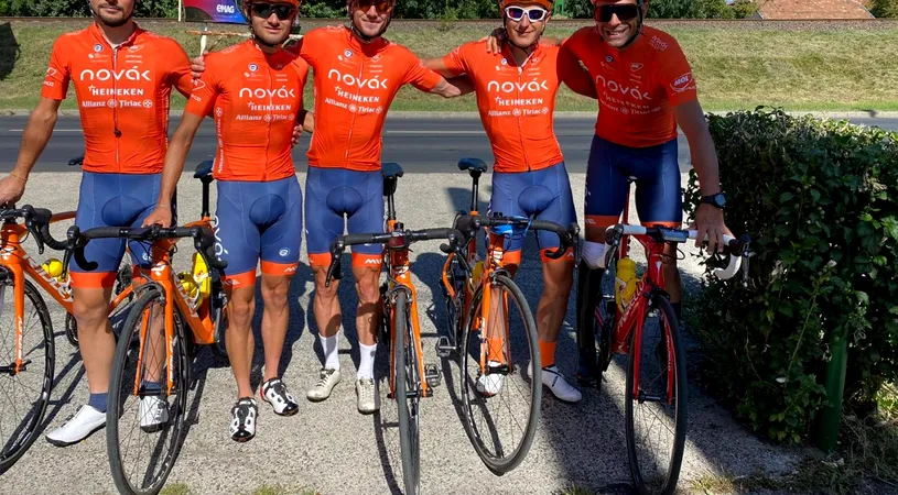 Team Novak, echipa cu trei cicliști paralimpici în plutonul profesionist de la Turul Ungariei. Competiția adună la start 120 de sportivi, reprezentând 20 de formații