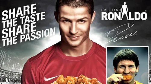 Ce legătură poate fi între sportivul de top Cristiano Ronaldo și mâncarea de tip fast-food. Explicația unei asocieri bizare