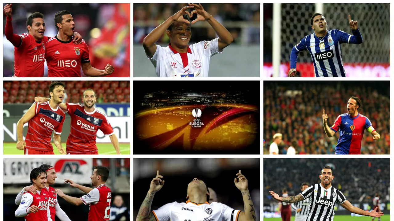 Sferturi Europa League: Lyon - Juventus 0-1, Basel - Valencia 3-0, Porto - Sevilla 1-0, AZ - Benfica 0-1