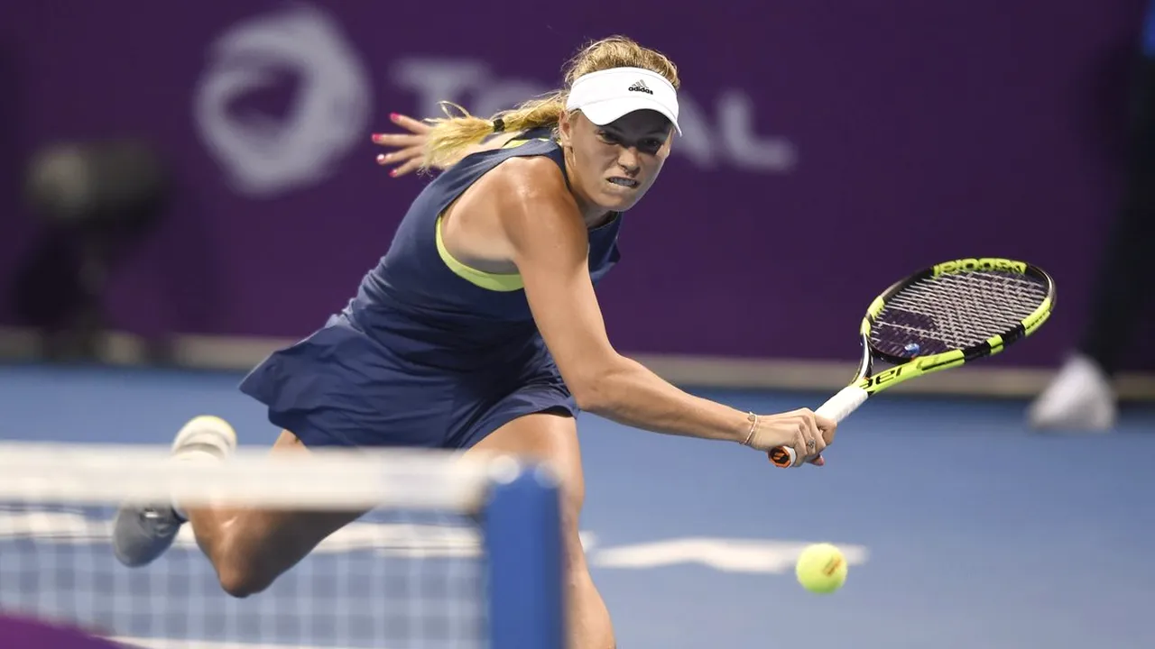 Wozniacki a oferit un nou moment controversat la Doha! Liderul mondial a intrat în conflict cu același arbitru căruia i s-a plâns de sunetele scoase de Monica Niculescu