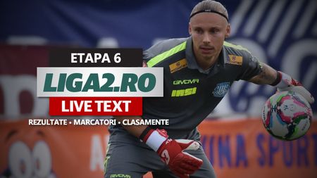 Liga 2, rezultate etapa 6 | Unirea Slobozia revine pe locul 1, la golaveraj. Poli Iași trece de Gloria Buzău, Unirea Dej evită pe final eșecul cu Șelimbăr. Poli Timișoara și Ripensia înregistrează noi înfrângeri
