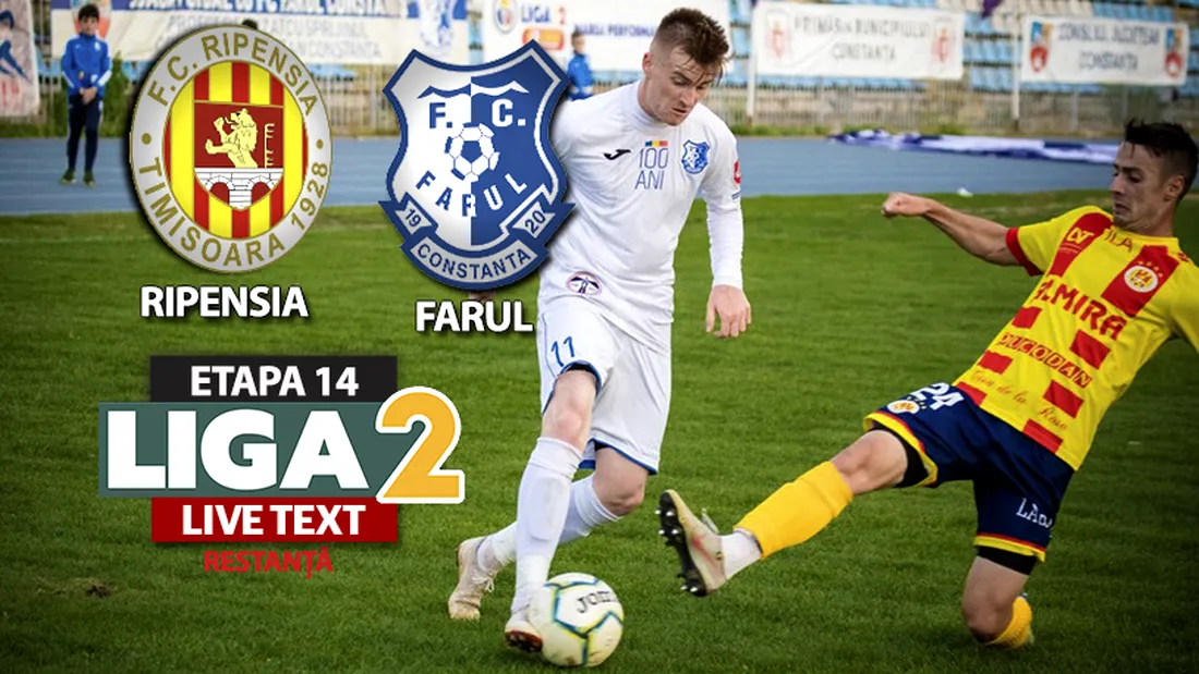 Ultimul meci din Liga 2 în 2020 | Ripensia câștigă restanța cu Farul și urcă în clasament. Un sârb a decis jocul de la Timișoara