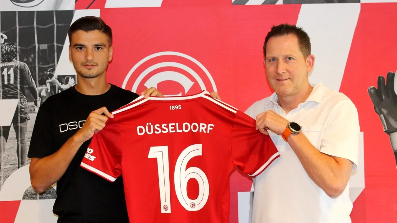 OFICIAL | Dragoș Nedelcu a fost prezentat la Fortuna Dusseldorf! Pe ce poziție va evolua la clubul german: „Este un jucător tehnic!”