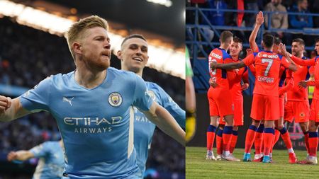 Comparație uluitoare pe care o face Mihai Stoica! Fotbalistul despre care managerul susține că e „Kevin de Bruyne de la FCSB”, după ce l-a văzut pe belgian făcând magie împotriva lui Real Madrid