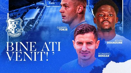 OFICIAL | Torje, Benzar și Doukoure, angajamente pe doi ani cu Farul Constanța! Primii doi au împreună 76 de meciuri la echipa națională
