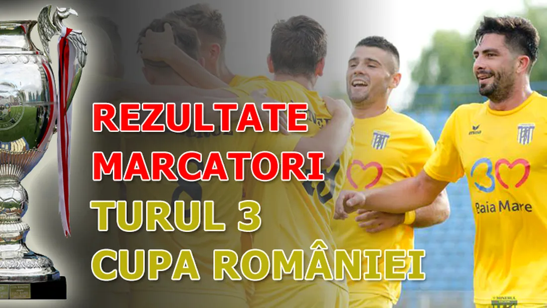 Faza a treia a Cupei României: primele zece echipe calificate. Trei au ajuns la loviturile de departajare.** Când joacă Petrolul, Rapid, U Cluj, Farul sau Oțelul